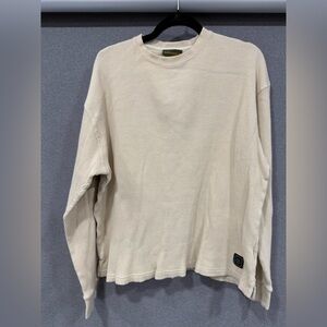 Timberland Men's Cream Sweater Size Medium